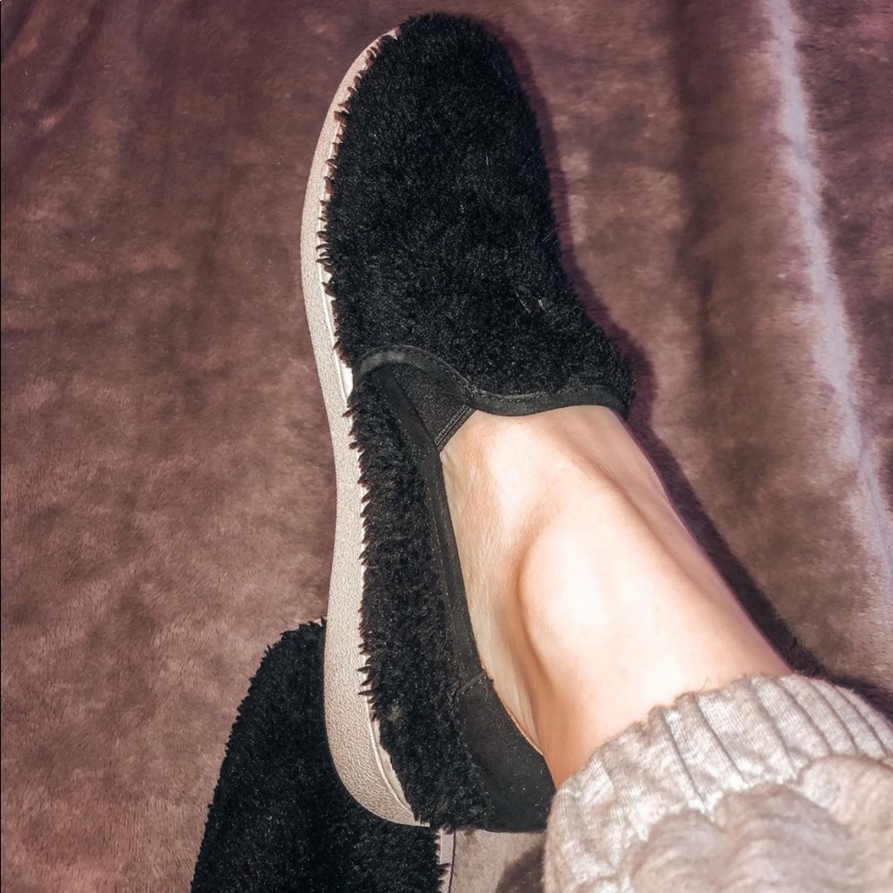 UGG Black Ricci faux fur shoes
